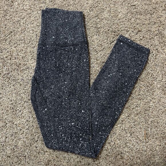 lululemon athletica Pants - Lululemon Women's Align Pant II 25” Luminesce Splatter Ice Grey Black size 2 EUC